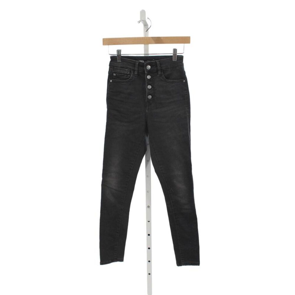 Zara Womens Skinny Black Jeans Mid Rise Inseam 28 Size 2